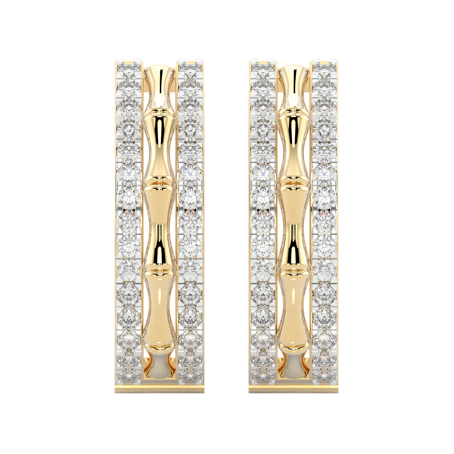 Yellow Gold-Nova Geometric Lab Diamond Piece_view=TOP