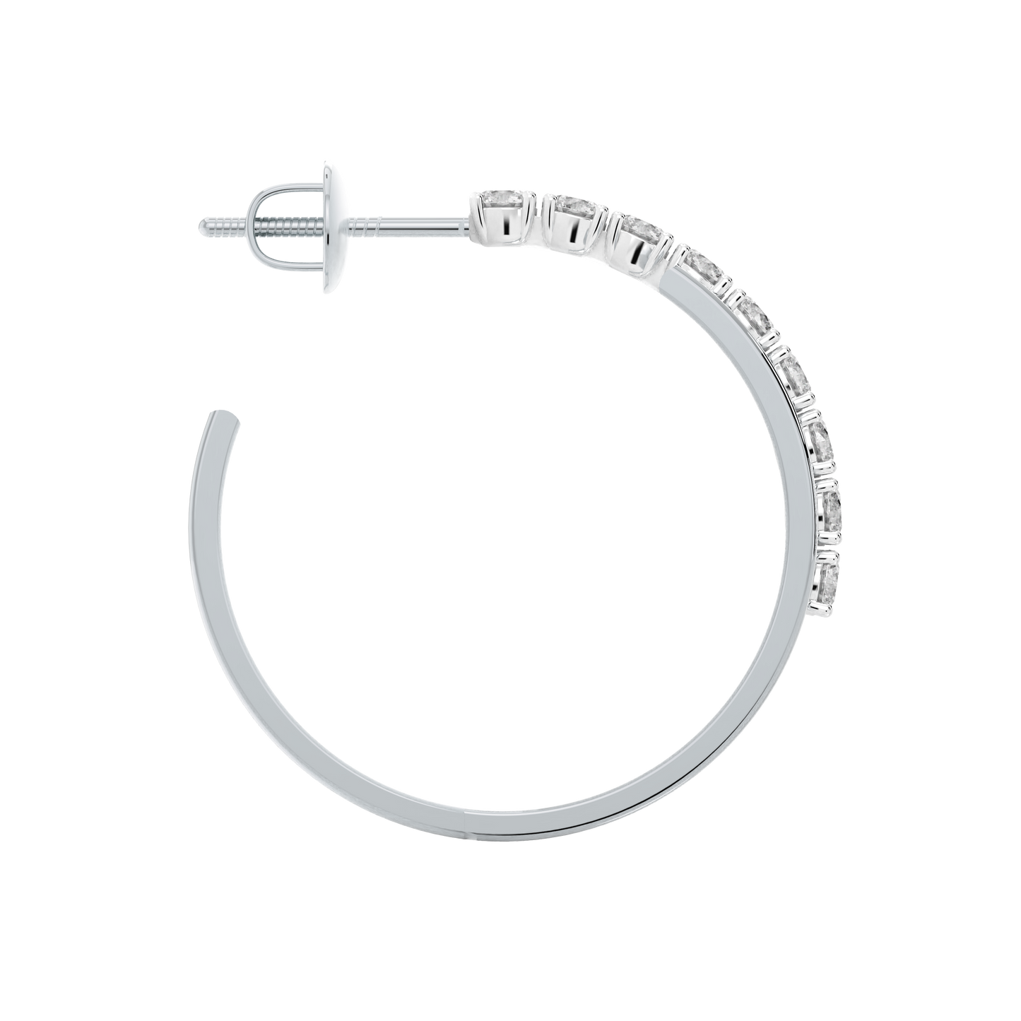 White Gold-Solstice Round Diamond Studs_view=SIDE