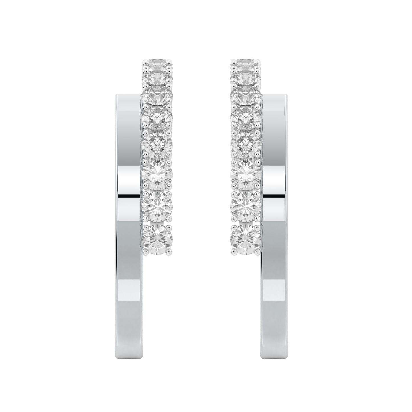 White Gold-Solstice Round Diamond Studs_view=TOP