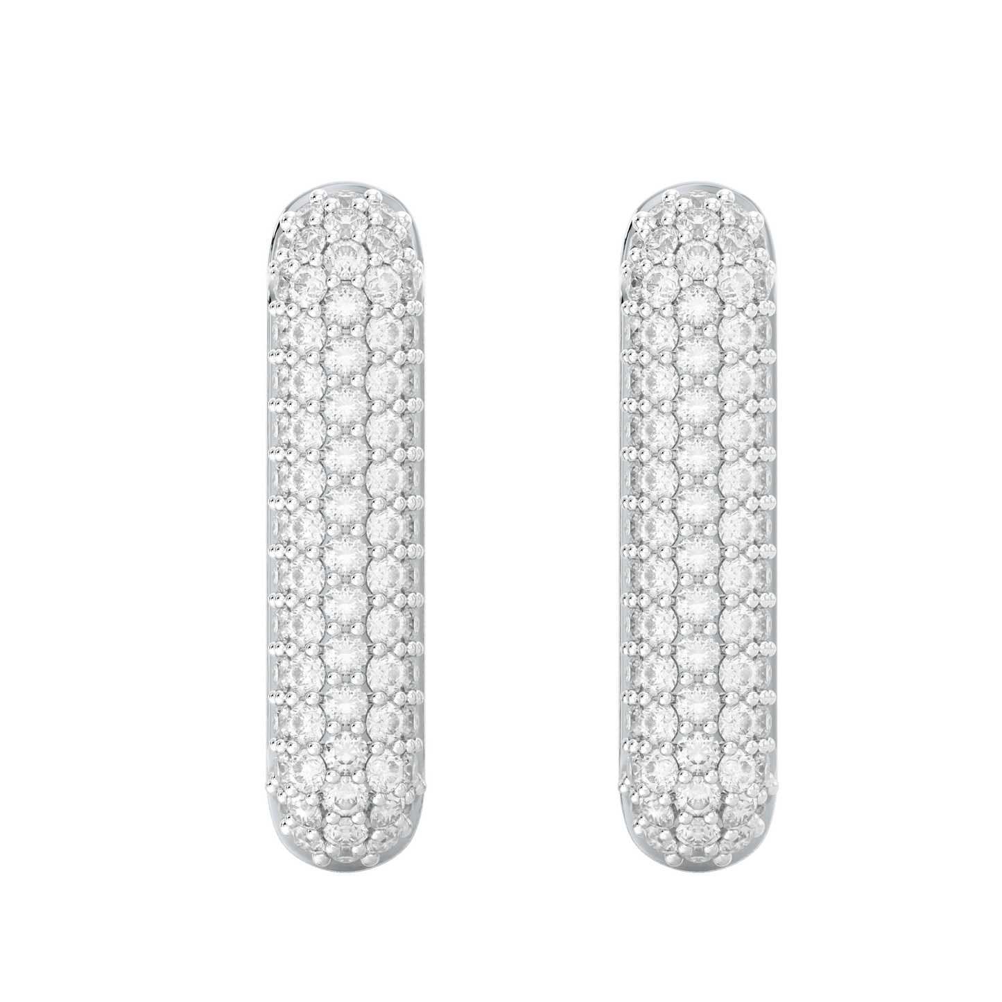 White Gold-Infinity Tapered Lab Diamond Studs_view=TOP