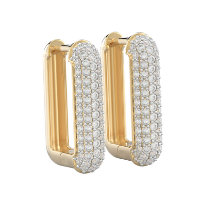 Yellow Gold-Infinity Tapered Lab Diamond Studs_view=3DV