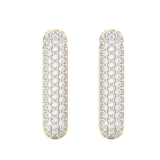 Yellow Gold-Infinity Tapered Lab Diamond Studs_view=TOP