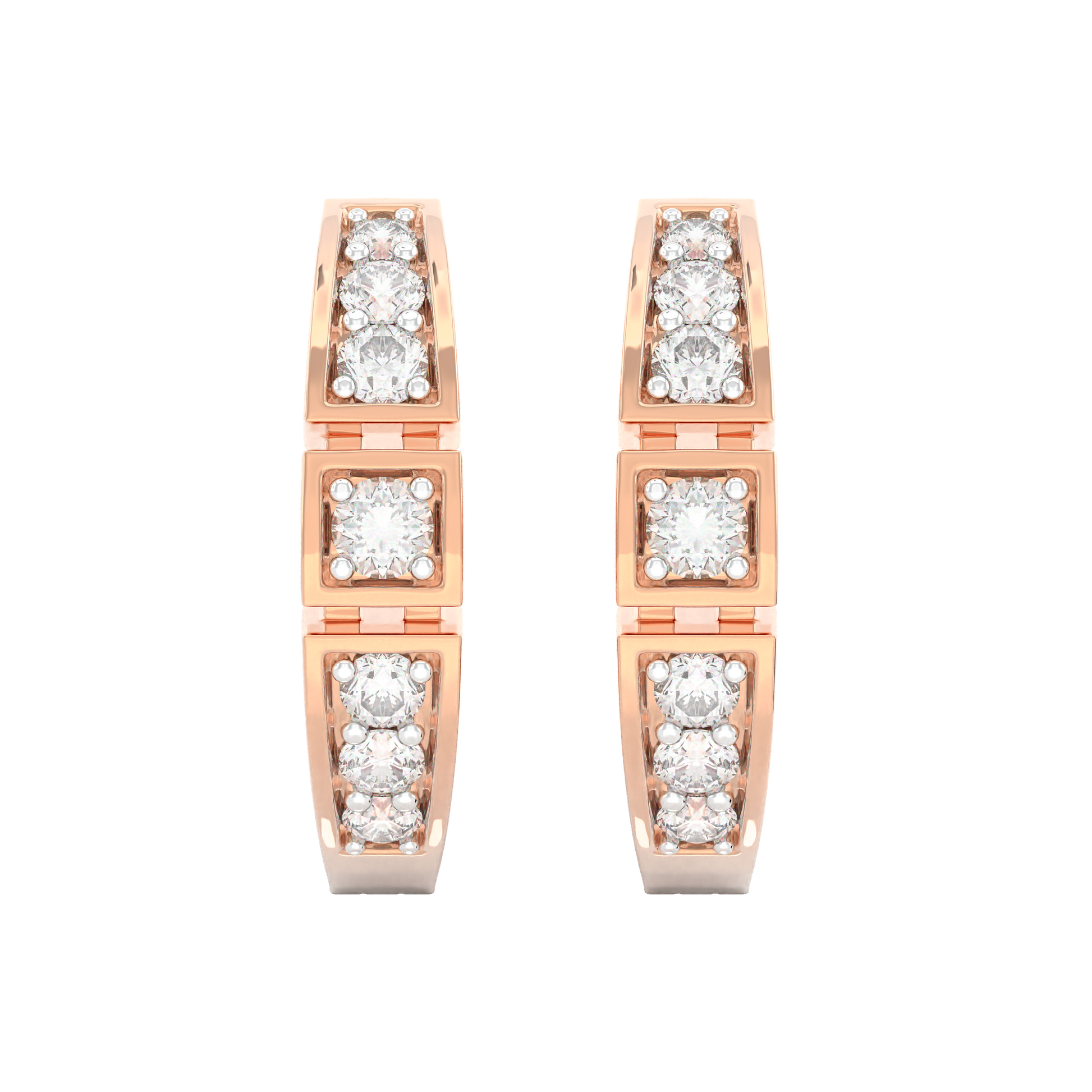 Pink Gold-Ethereal Petal-Inspired Lab Diamond Piece_view=TOP