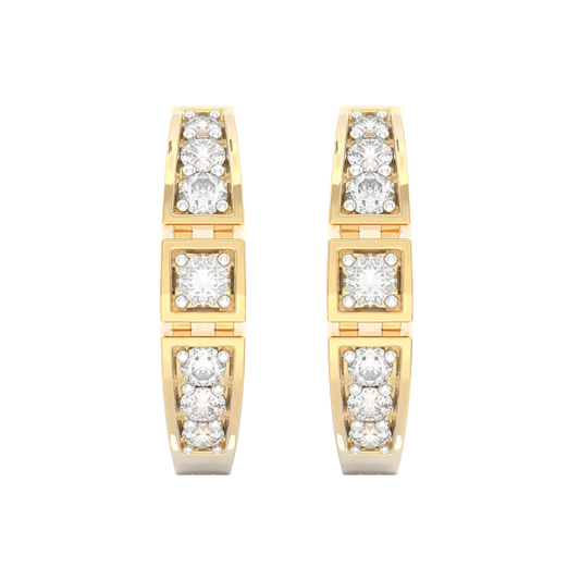 Yellow Gold-Ethereal Petal-Inspired Lab Diamond Piece_view=TOP