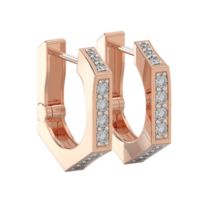 Pink Gold-Celestial Classic Diamond Studs_view=3DV