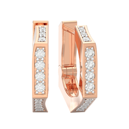 Pink Gold-Celestial Classic Diamond Studs_view=FRONT