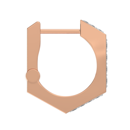 Pink Gold-Celestial Classic Diamond Studs_view=SIDE