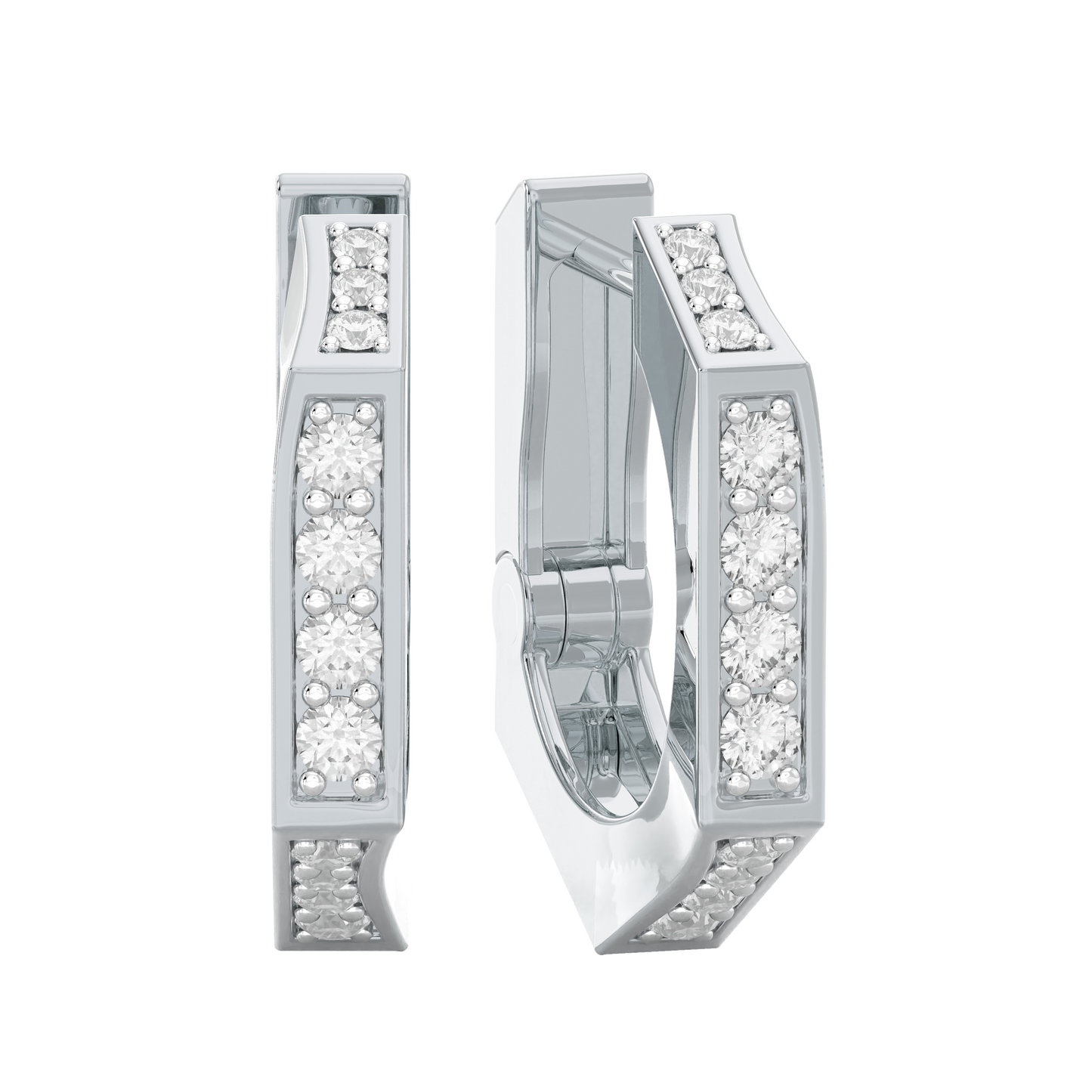 White Gold-Celestial Classic Diamond Studs_view=FRONT