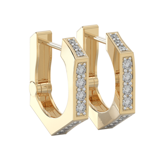 Yellow Gold-Celestial Classic Diamond Studs_view=3DV