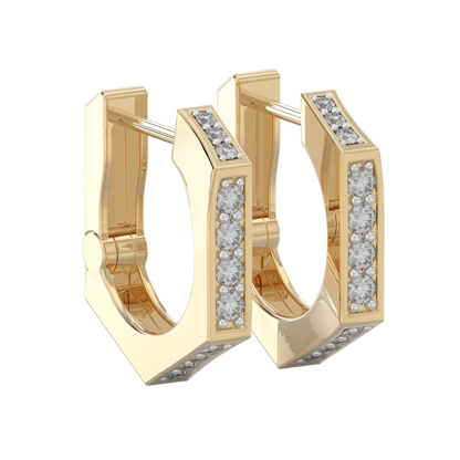 Yellow Gold-Celestial Classic Diamond Studs_view=3DV