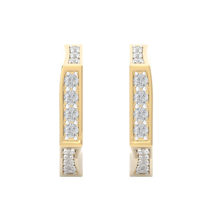 Yellow Gold-Celestial Classic Diamond Studs_view=TOP