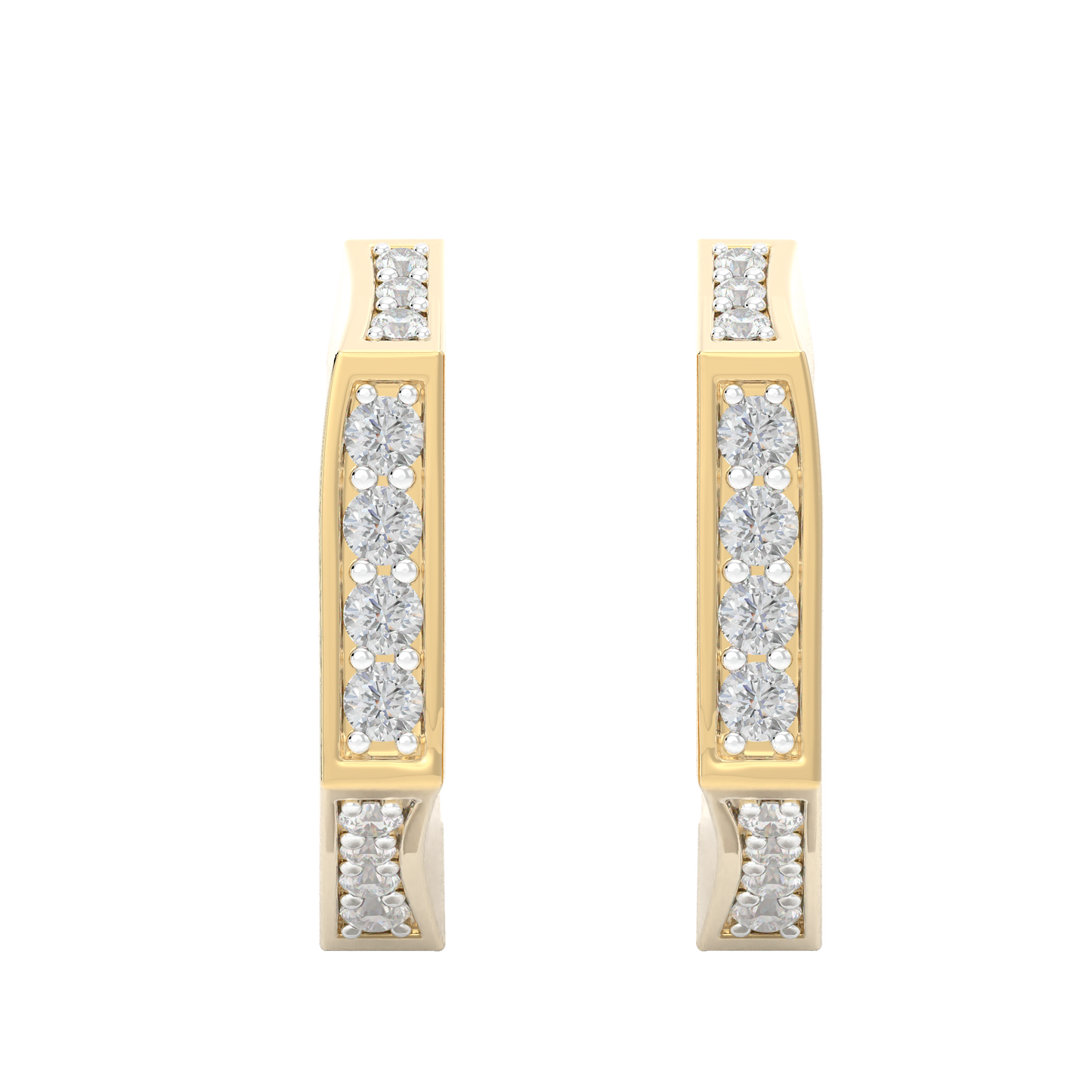 Yellow Gold-Celestial Classic Diamond Studs_view=TOP