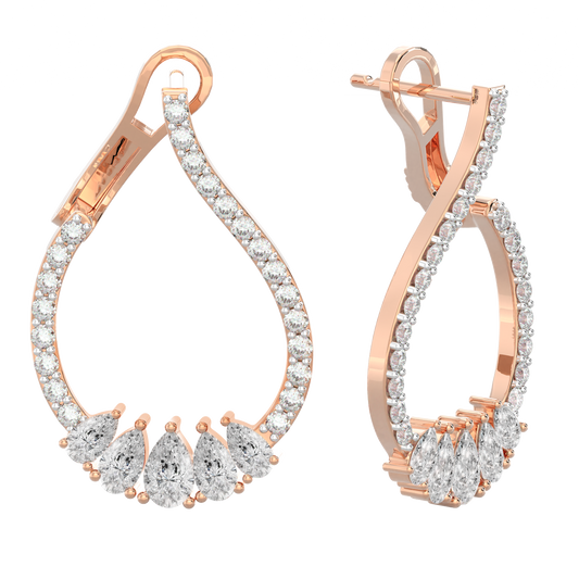 Pink Gold-Cosmic Soft Curve Lab Diamond Piece_view=FRONT