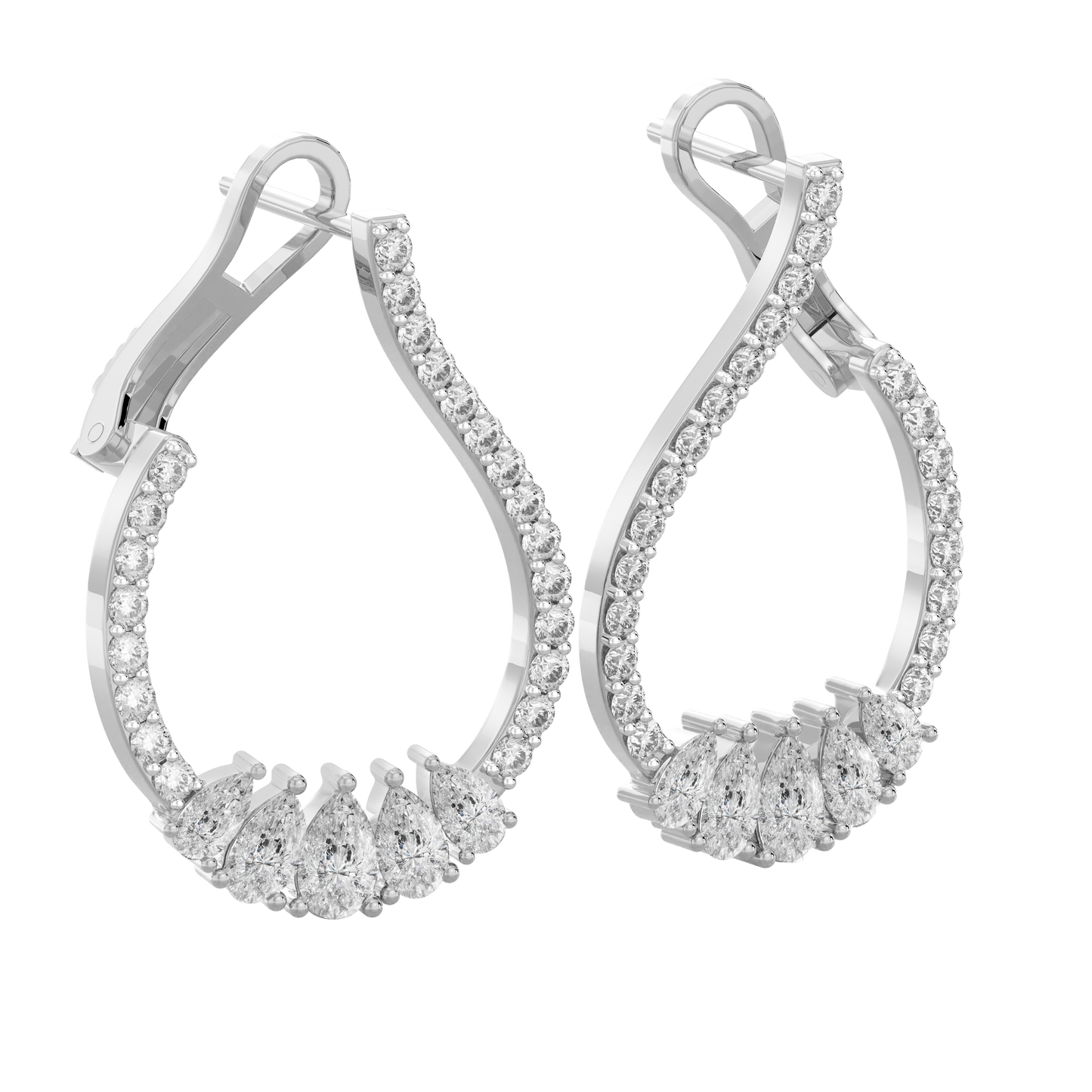 White Gold-Cosmic Soft Curve Lab Diamond Piece_view=3DV