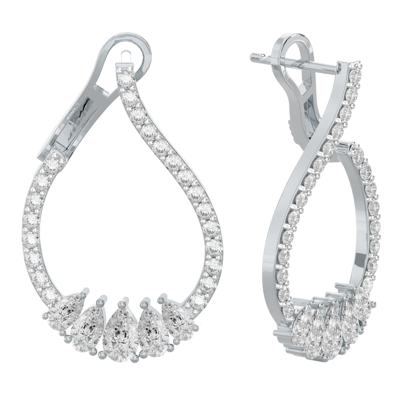 White Gold-Cosmic Soft Curve Lab Diamond Piece_view=FRONT