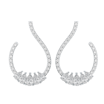 White Gold-Cosmic Soft Curve Lab Diamond Piece_view=TOP