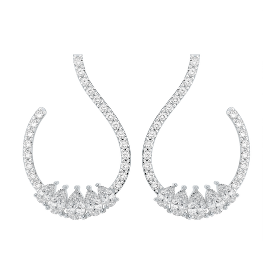 White Gold-Cosmic Soft Curve Lab Diamond Piece_view=TOP