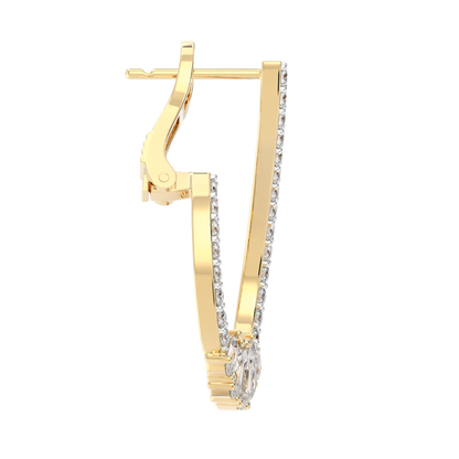 Yellow Gold-Cosmic Soft Curve Lab Diamond Piece_view=SIDE
