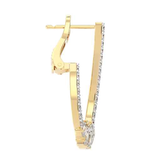 Yellow Gold-Cosmic Soft Curve Lab Diamond Piece_view=SIDE