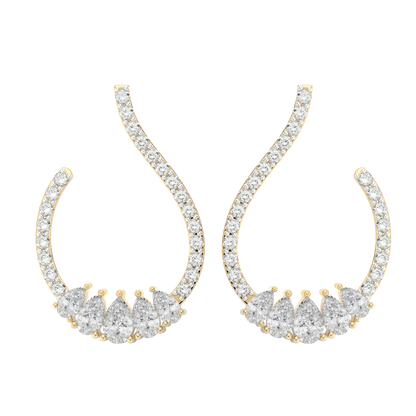 Yellow Gold-Cosmic Soft Curve Lab Diamond Piece_view=TOP