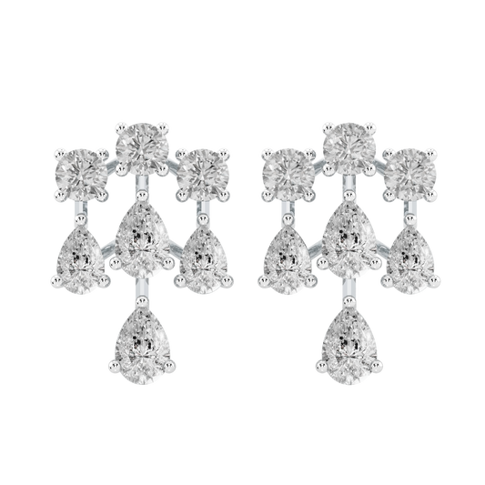 White Gold-Nova Pendant & Earrings Set- Diamond Pendant_view=TOP