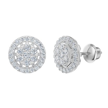 White Gold-Divine Halo Stud Earrings_view=FRONT