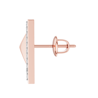 Pink Gold-Triad  Stud Earrings_view=SIDE