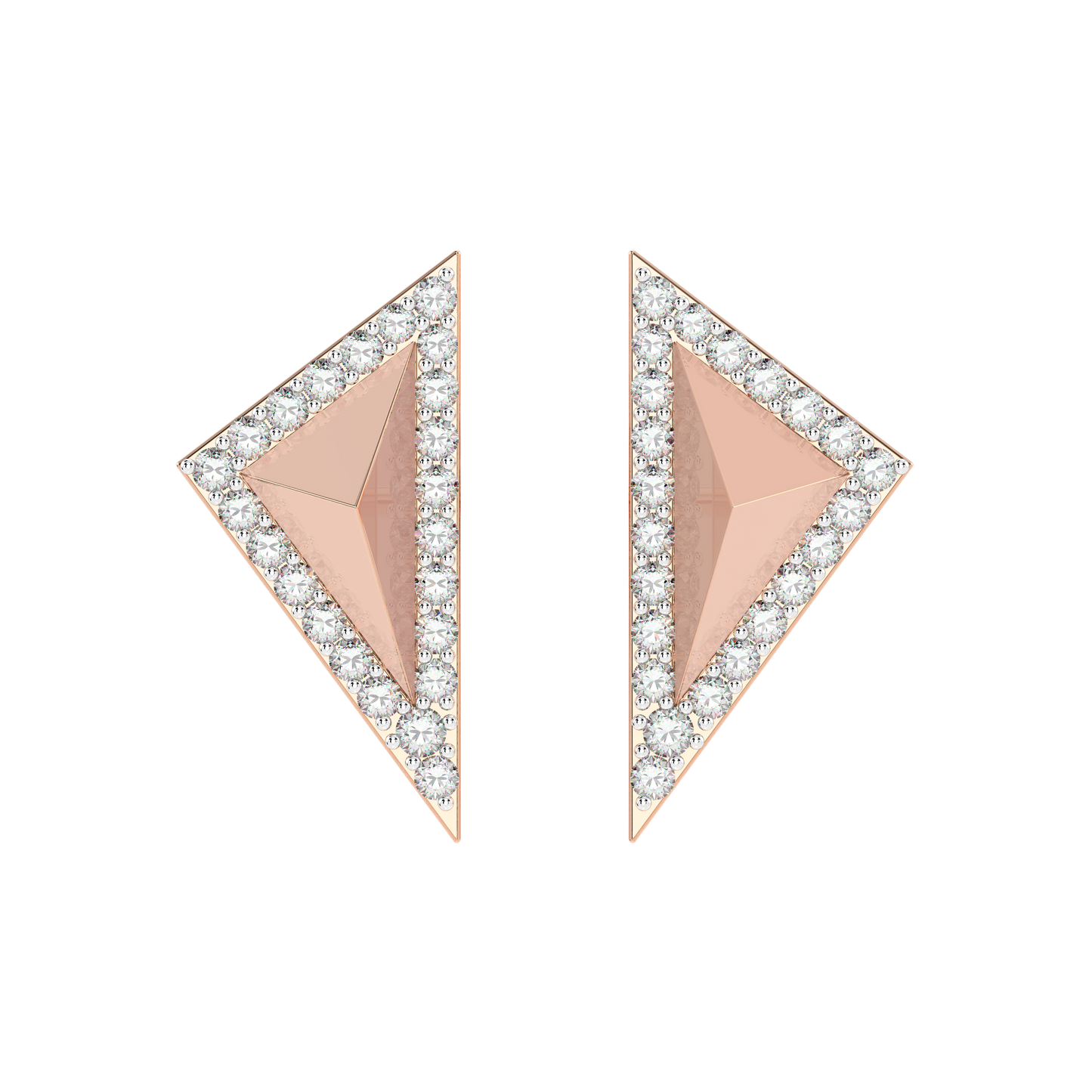 Pink Gold-Eclipse Piece Diamond Piece_view=TOP