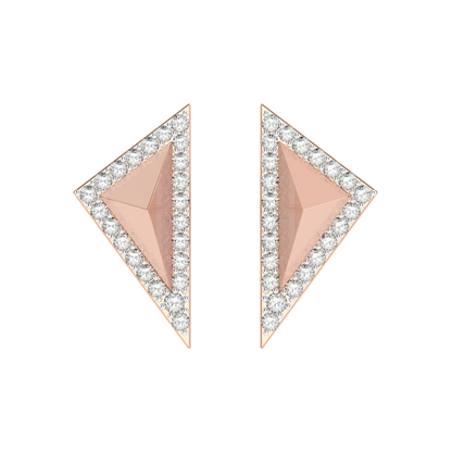 Pink Gold-Eclipse Piece Diamond Piece_view=TOP