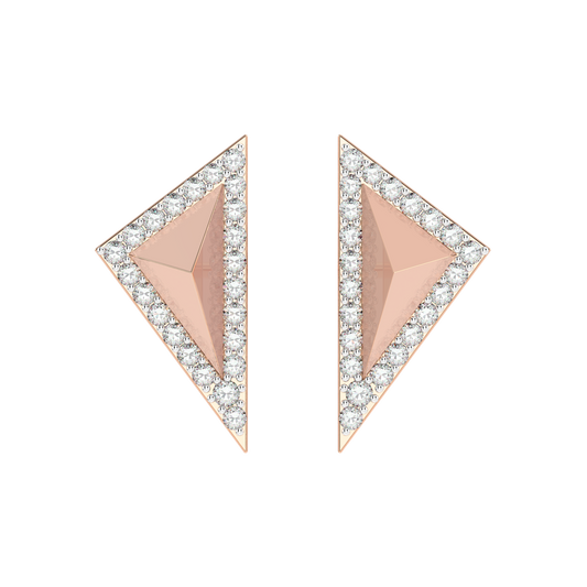 Pink Gold-Eclipse Piece Diamond Piece_view=TOP