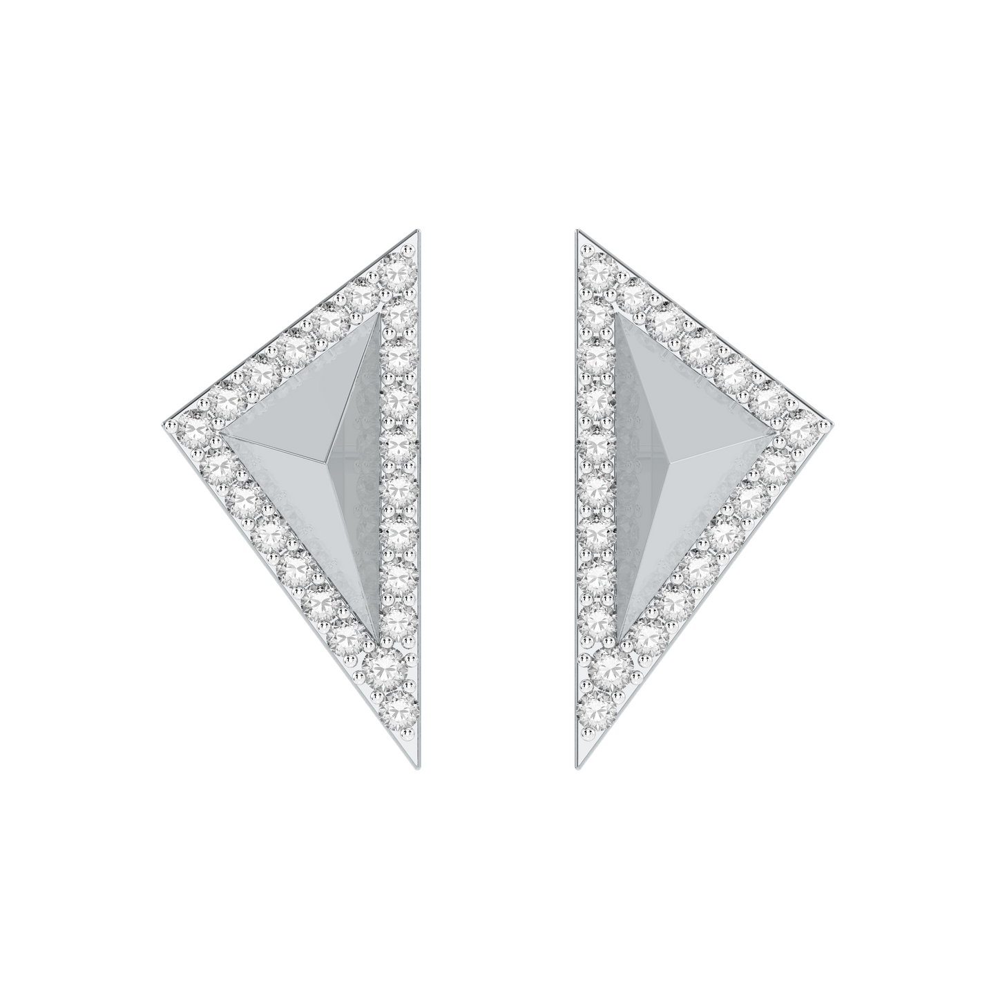 White Gold-Eclipse Piece Diamond Piece_view=TOP