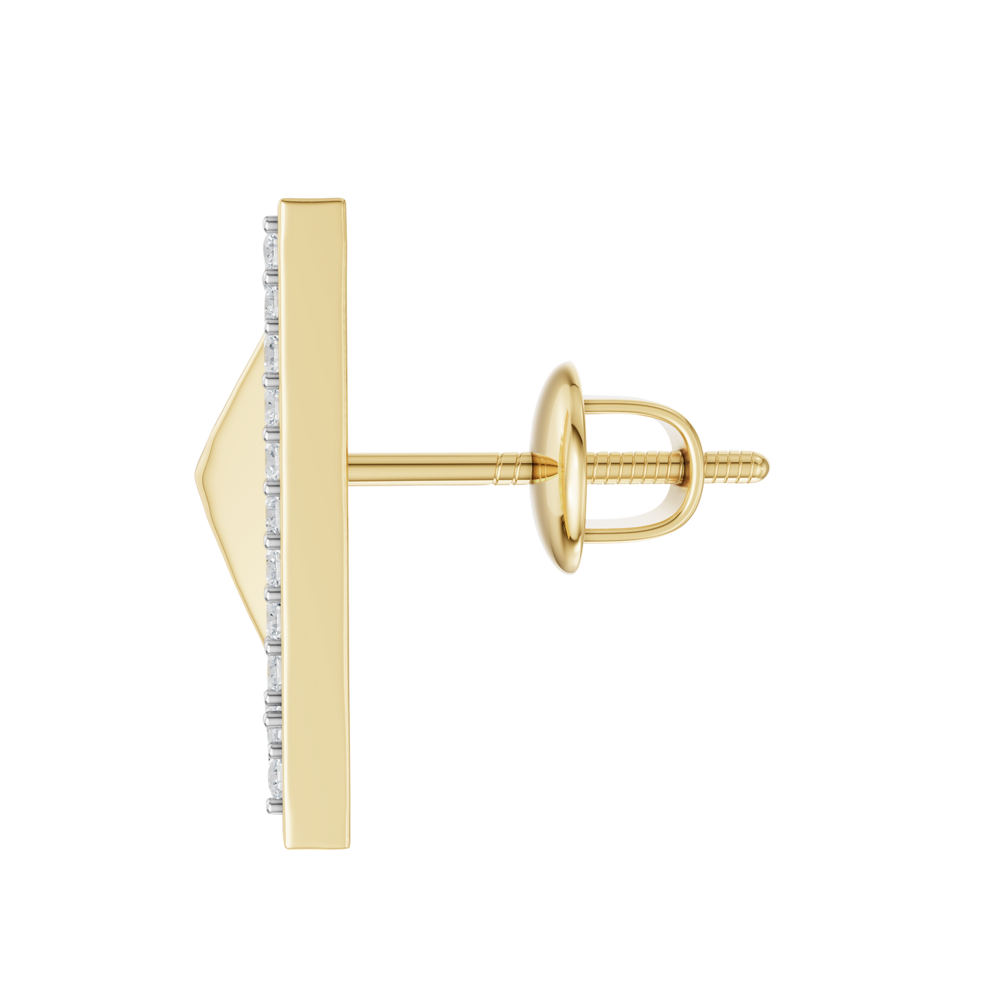 Yellow Gold-Triad  Stud Earrings_view=SIDE