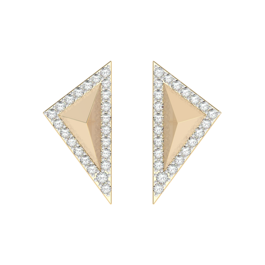 Yellow Gold-Eclipse Piece Diamond Piece_view=TOP