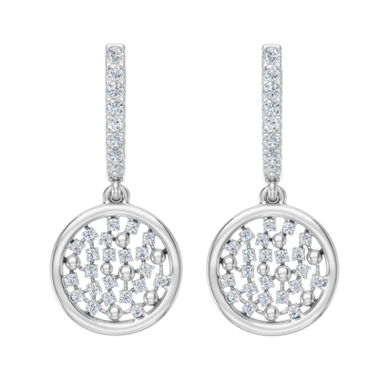 White Gold-Atom Earrings_view=TOP