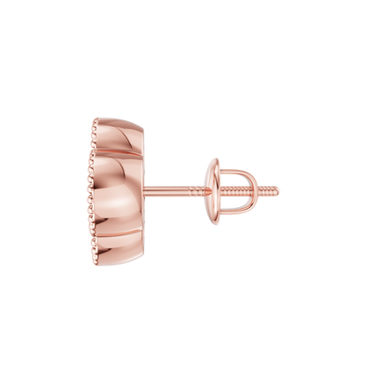 Pink Gold-Clover Pave Earrings_view=SIDE