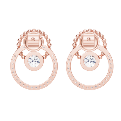 Pink Gold-Mermaid Link Earrings_view=BACK