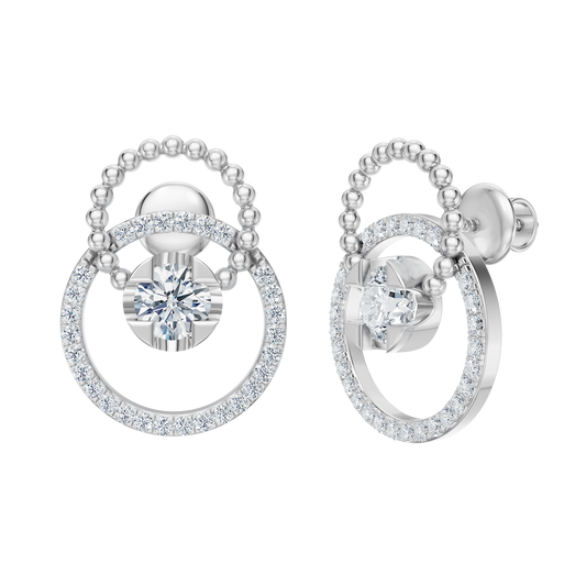 White Gold-Mermaid Link Earrings_view=3DV