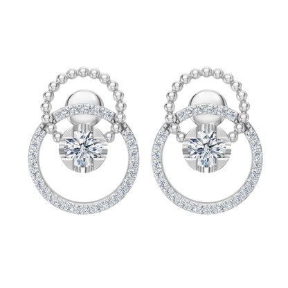 White Gold-Mermaid Link Earrings_view=FRONT