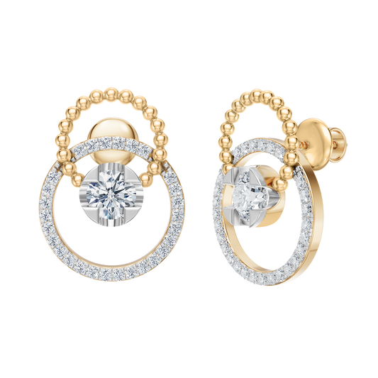 Yellow Gold-Mermaid Link Earrings_view=3DV