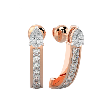 Yellow Gold-Horizon Oval Lab-Grown Diamond Stud Earrings_view=FRONT