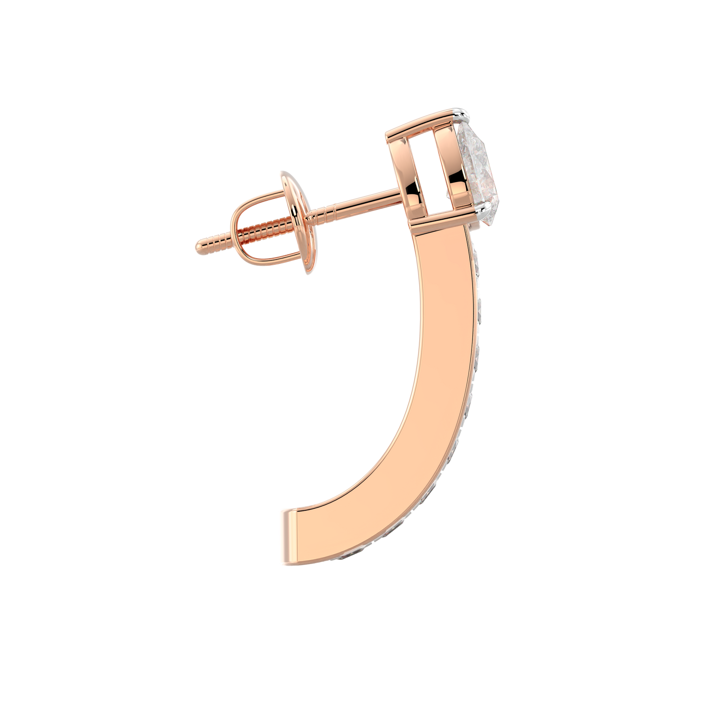 Pink Gold-Horizon Oval Lab-Grown Diamond Stud Earrings_view=SIDE