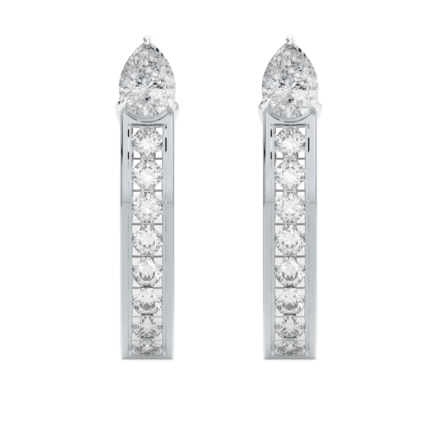 White Gold-Horizon Oval Lab-Grown Diamond Stud Earrings_view=TOP