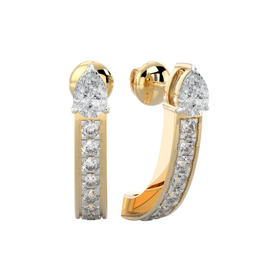 Yellow Gold-Horizon Oval Lab-Grown Diamond Stud Earrings_view=FRONT