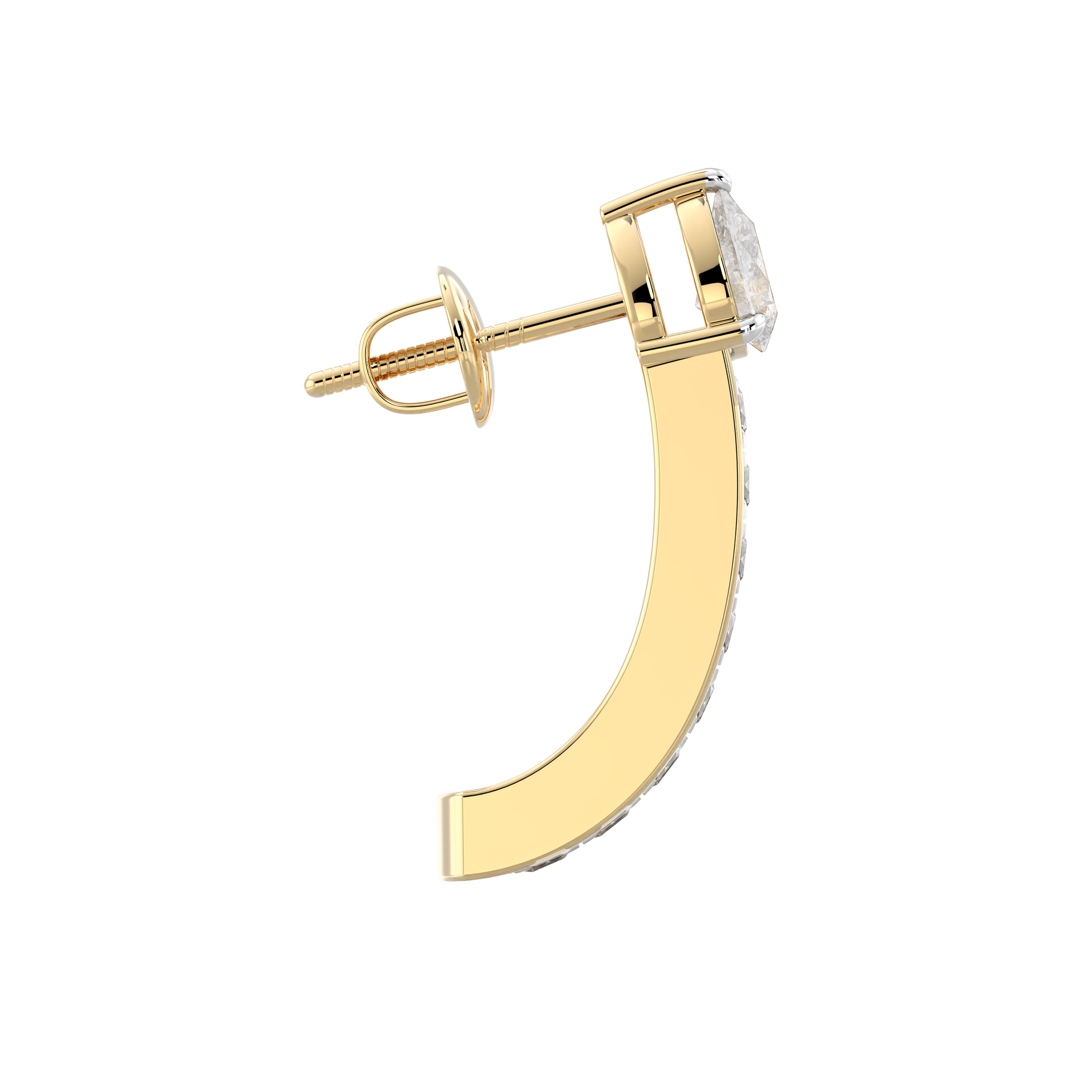 Yellow Gold-Horizon Oval Lab-Grown Diamond Stud Earrings_view=SIDE