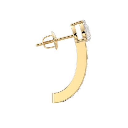 Yellow Gold-Horizon Oval Lab-Grown Diamond Stud Earrings_view=SIDE