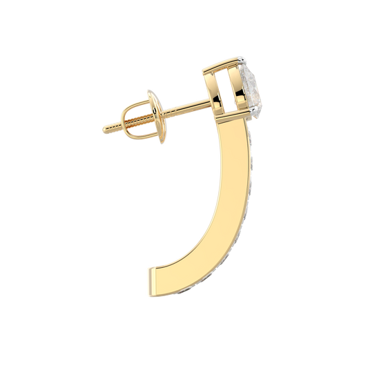 Yellow Gold-Horizon Oval Lab-Grown Diamond Stud Earrings_view=SIDE