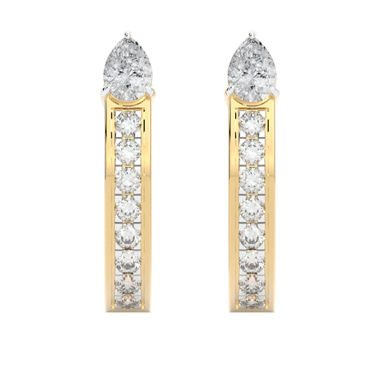 Yellow Gold-Horizon Oval Lab-Grown Diamond Stud Earrings_view=TOP