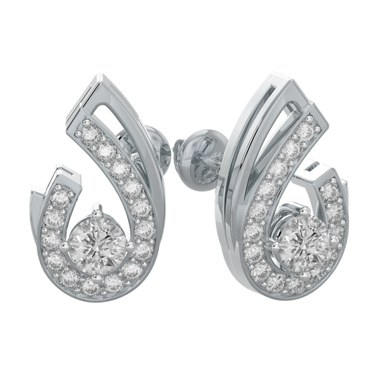 White Gold-Nova Diamond Earring Studs_view=FRONT