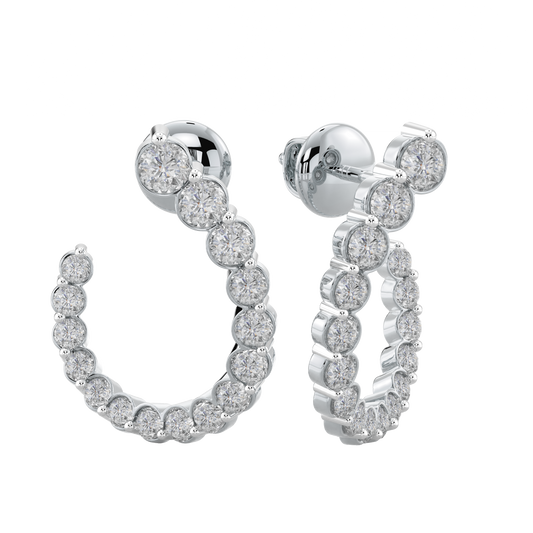 White Gold-Petal Fashion Earrings Diamond Earring_view=3DV