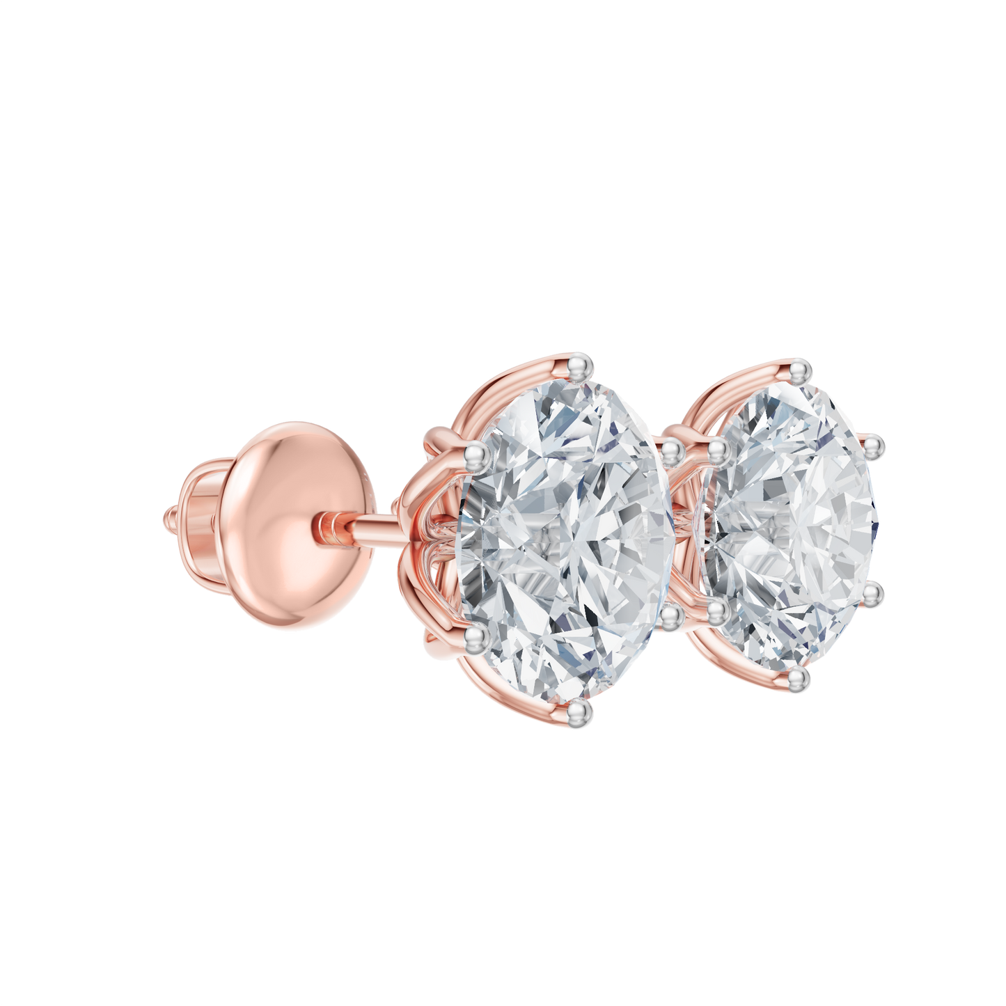 Pink Gold-Dynasty - Lab-Grown Diamond Earring_view=3DV